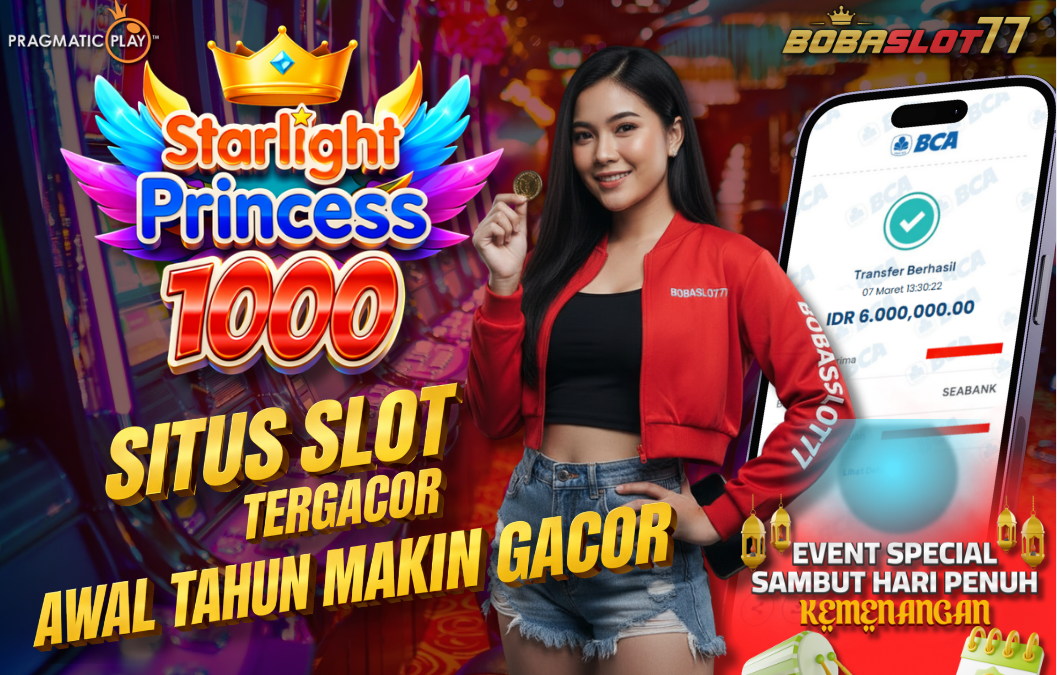 Selamat kepada user id ber***99 Wede Rp 6.000.000 di Game STARLIGHT PRINCESS 1000 PRAGMATIC PLAY Cair Gk Sampe 1 Menit! Menang Mudah di Bobaslot77